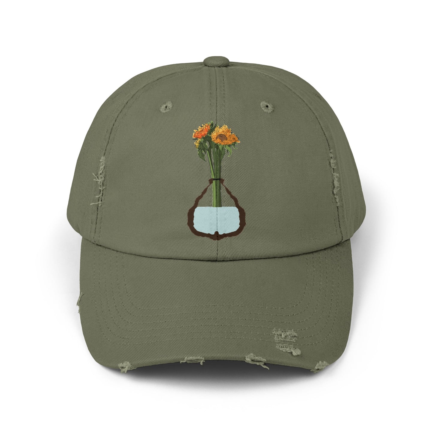 Sunflower Distressed Cap