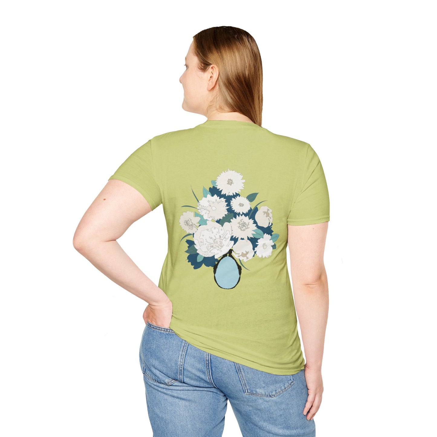 White Flowers Softstyle T-Shirt