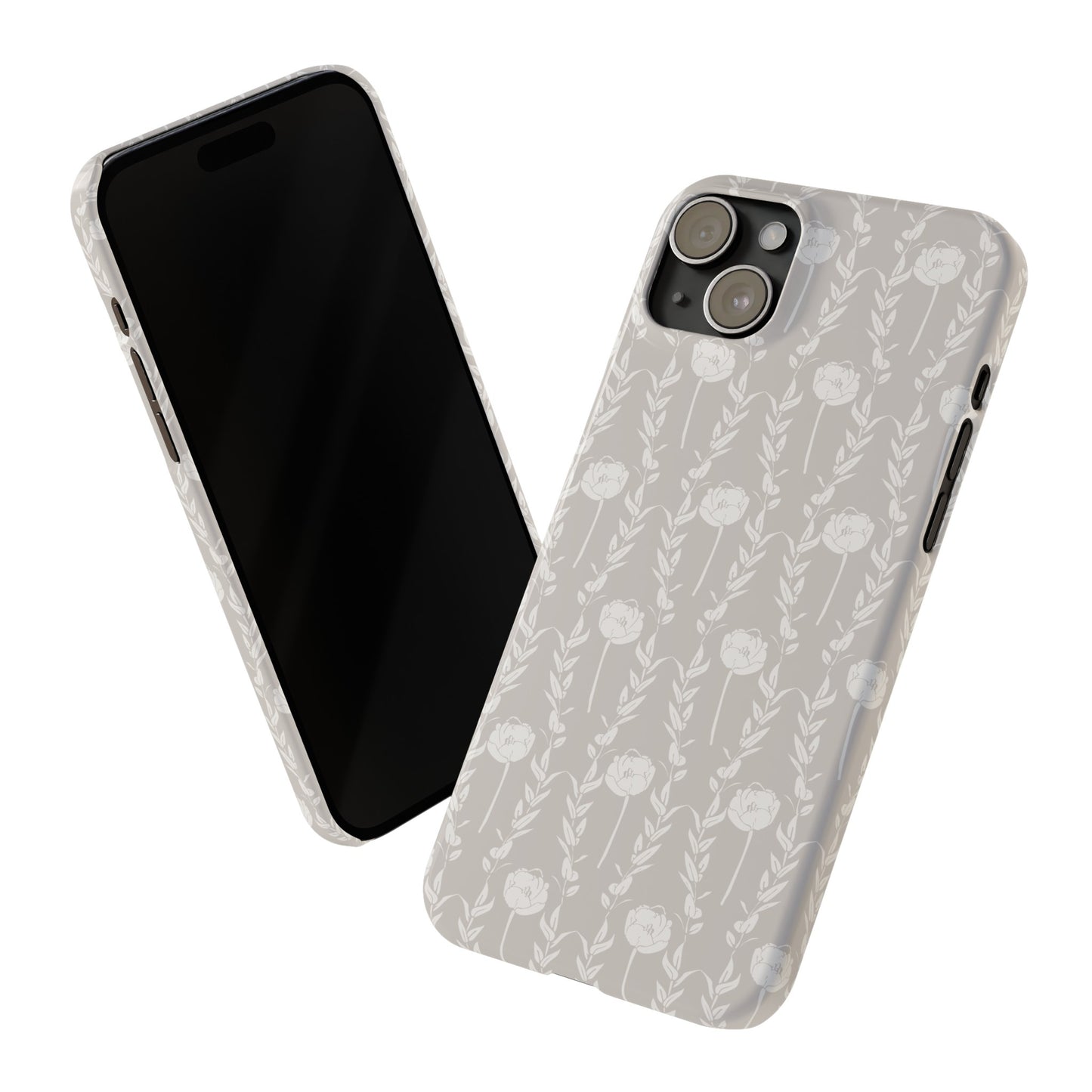 New Nouveau in Gray Slim Phone Cases