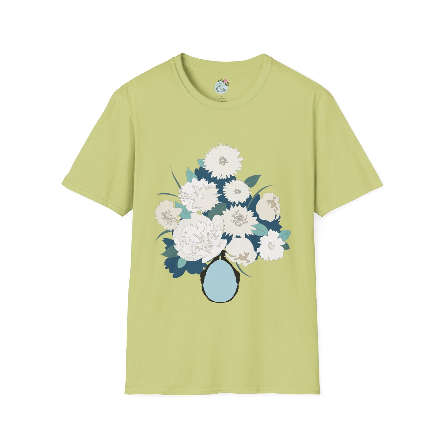 White Flowers Softstyle T-Shirt