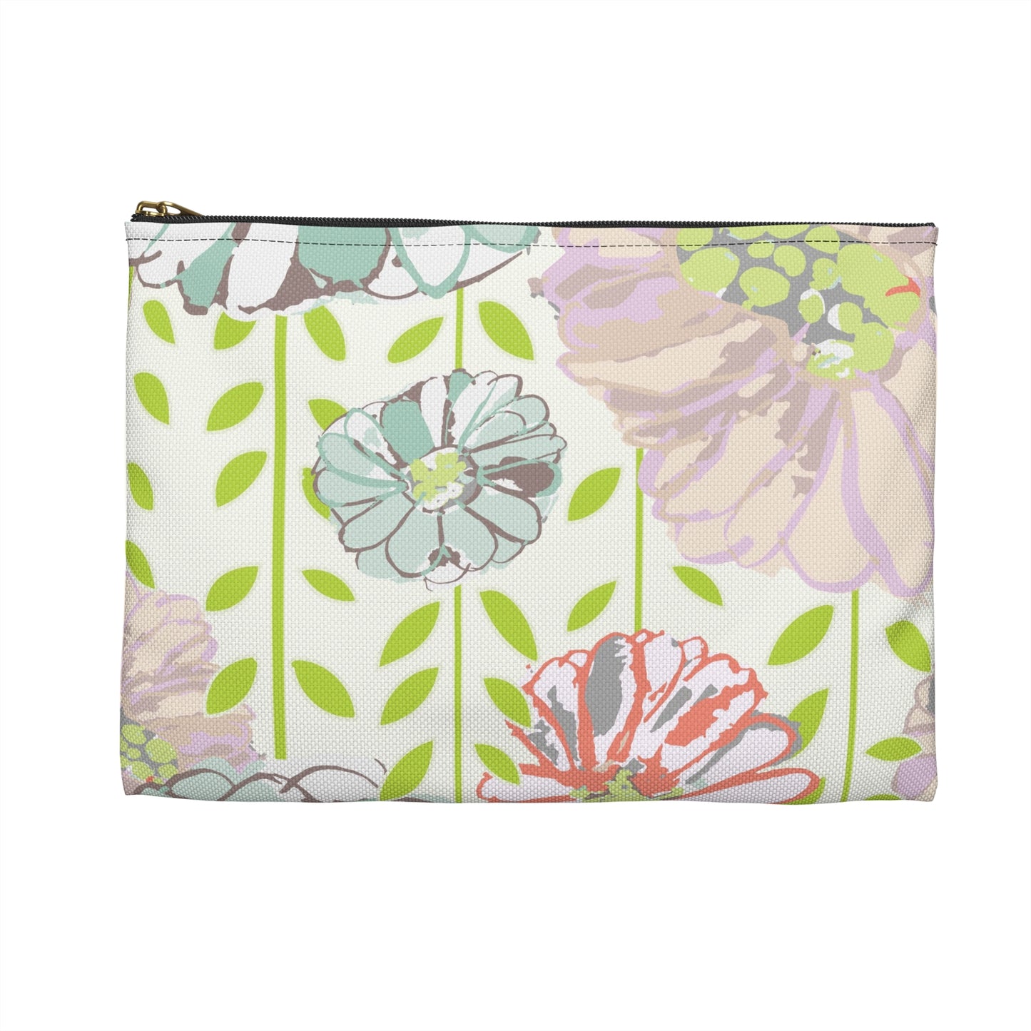 Soft Floral WatercolorAccessory Pouch