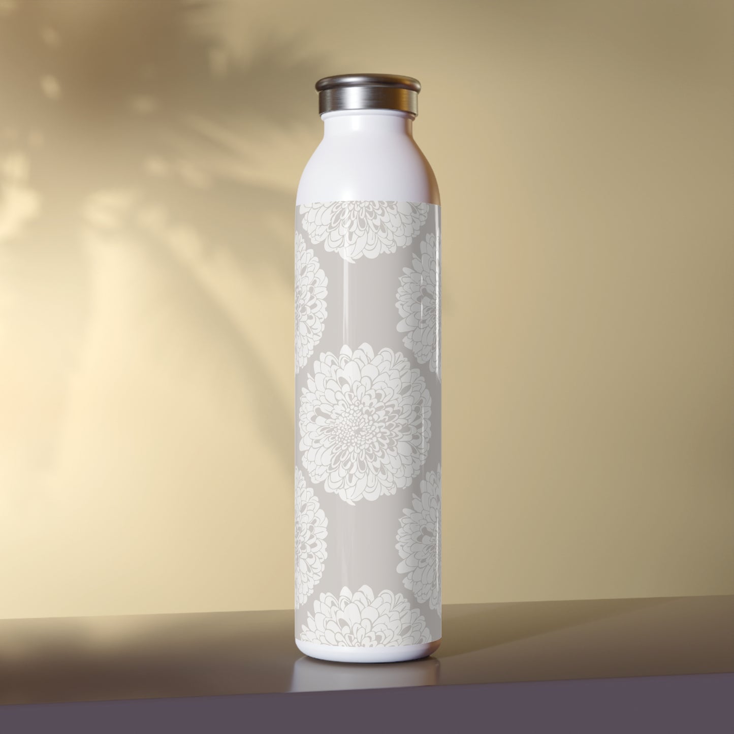 New Nouveau in Gray Slim Water Bottle