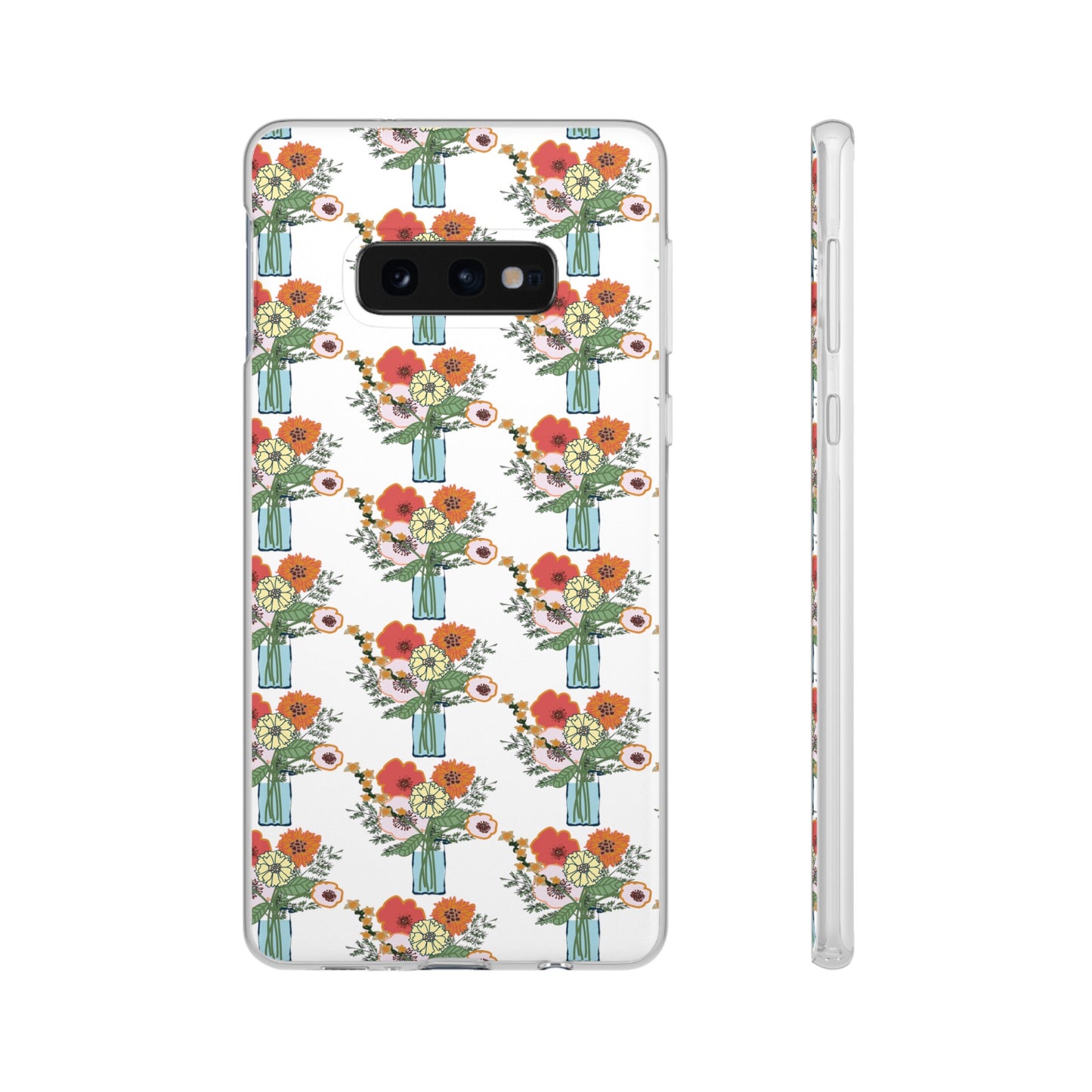 Colorful Flowers in a Vase Flexi Cases for Samsung