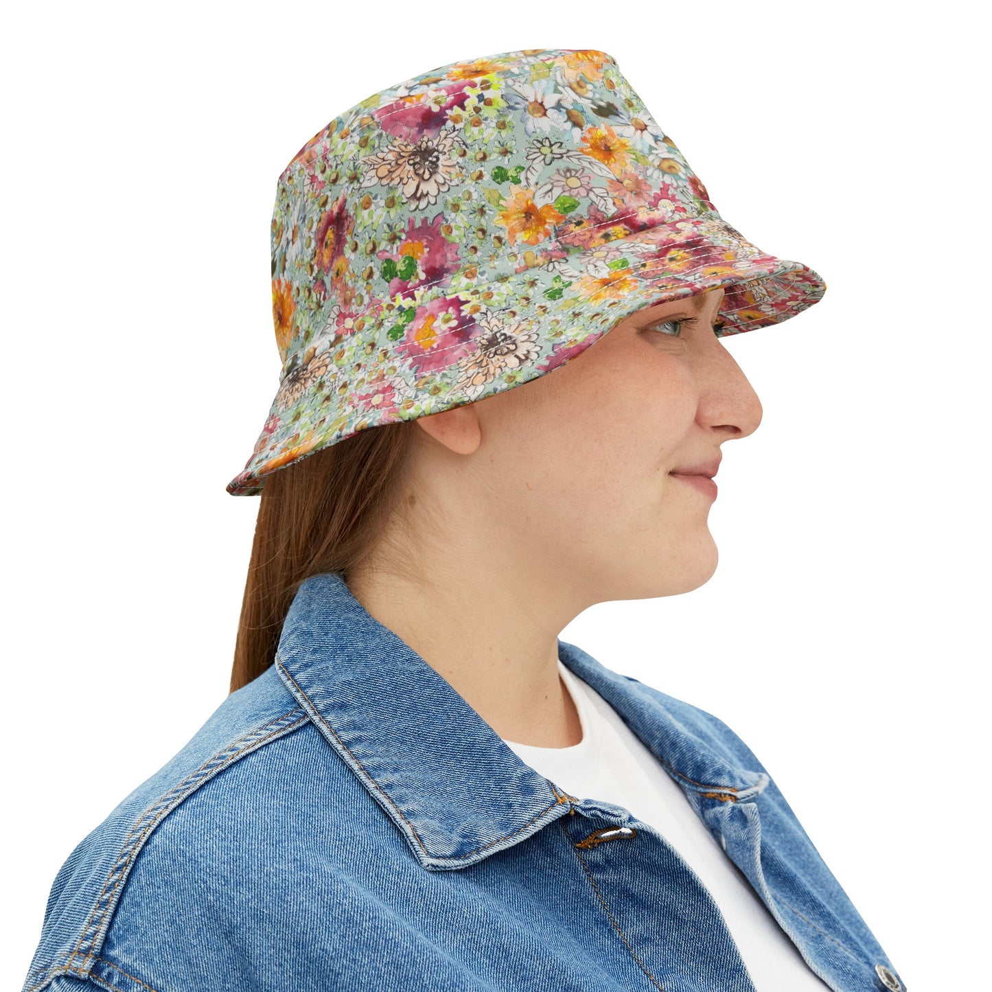 Farmhouse Floral Bucket Hat