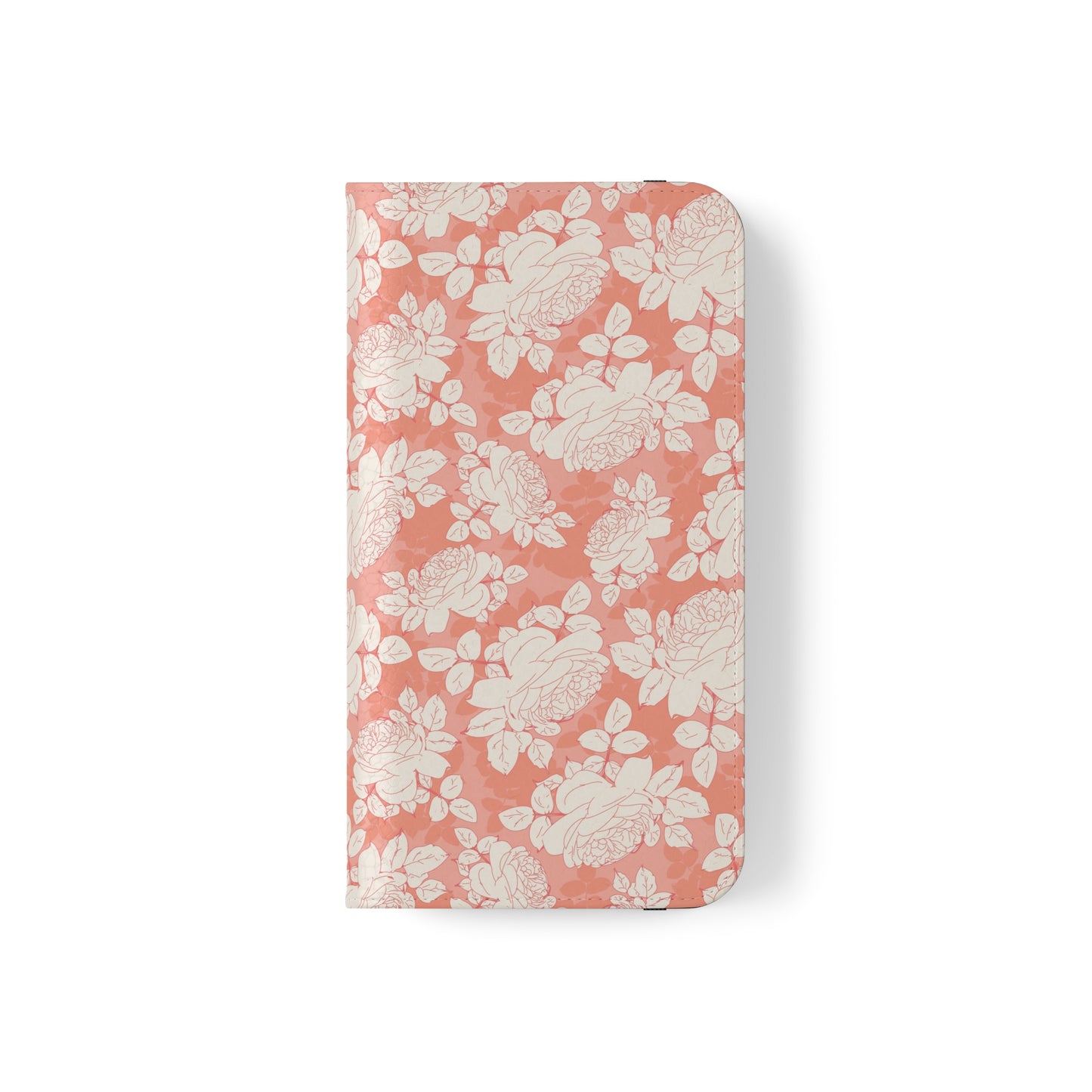 Peach and Cream Roses Flip Cases for iPhone