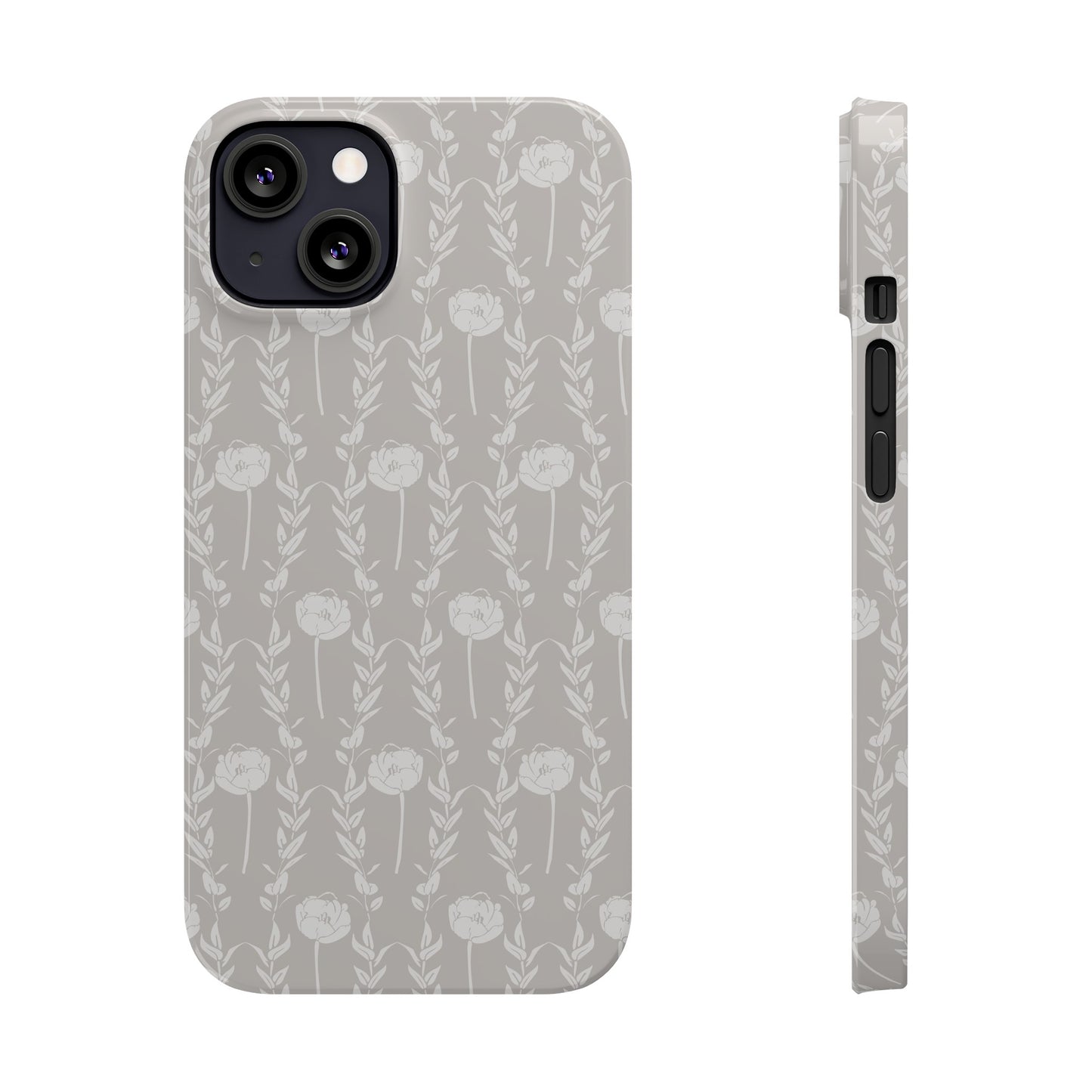 New Nouveau in Gray Slim Phone Cases