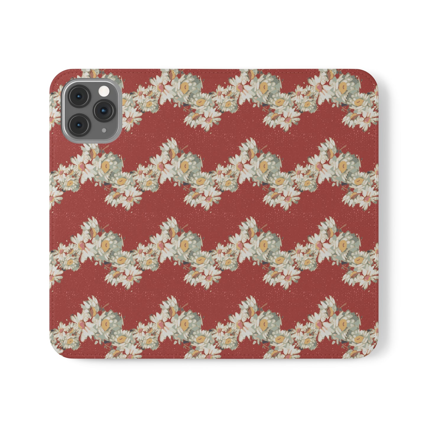 Daisies Stripe Flip Cases for iPhone