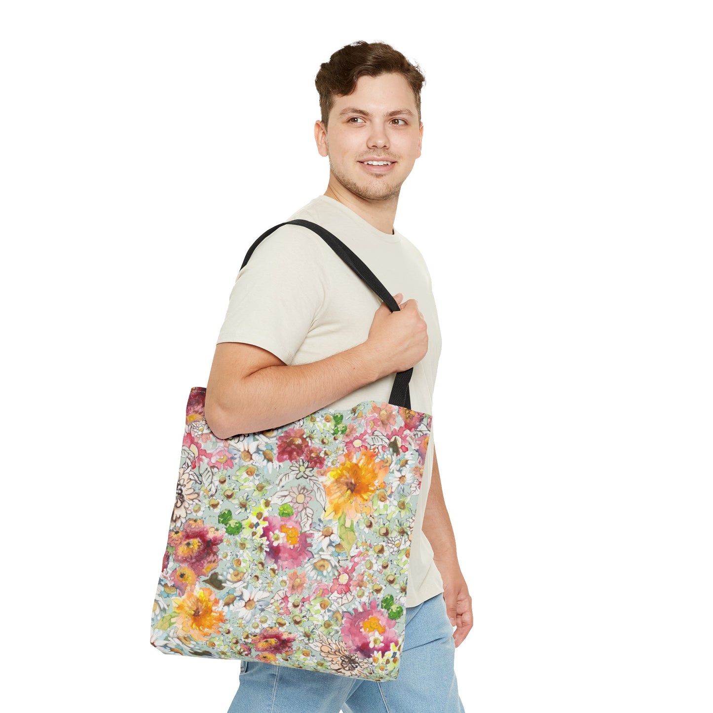 Farmhouse Floral Tote Bag