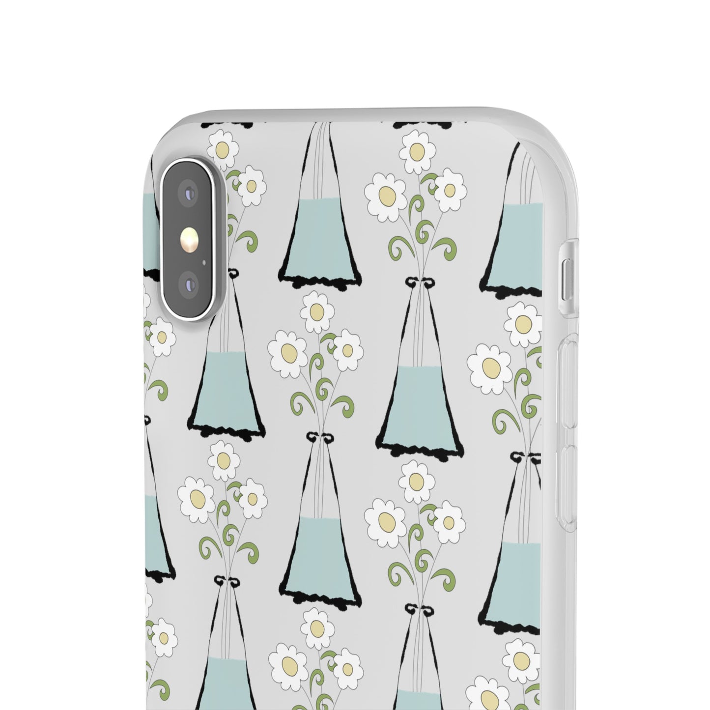 Daisies in a vase Flexi Cases for iPhone