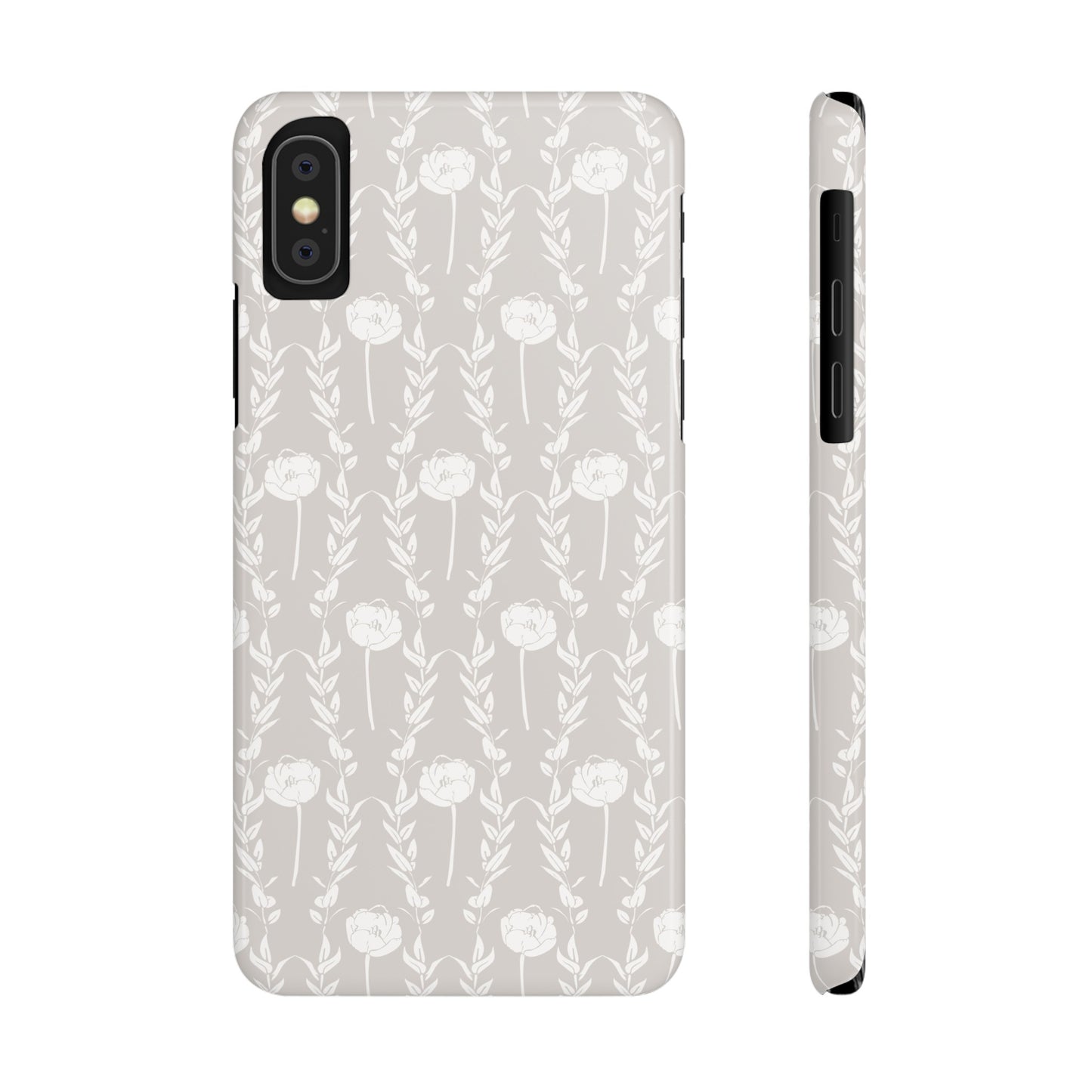 New Nouveau in Gray Slim Phone Cases