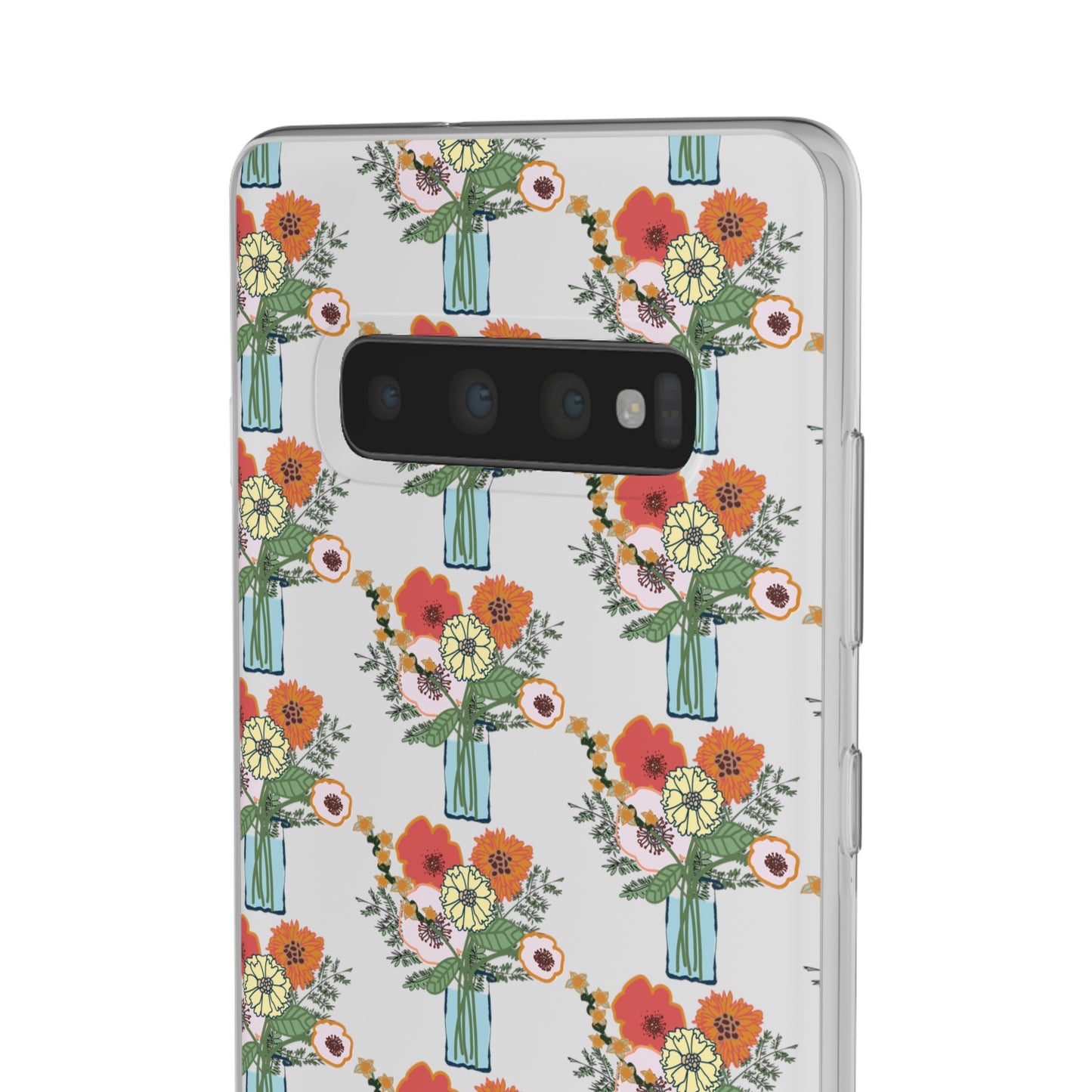 Colorful Flowers in a Vase Flexi Cases for Samsung