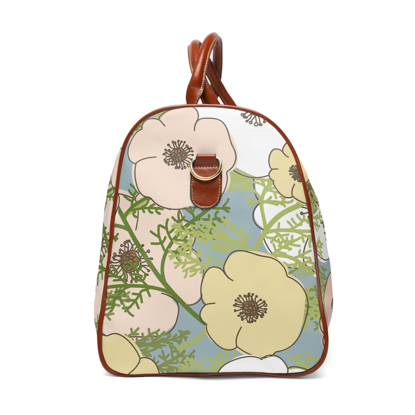 Playful Poppies Waterproof Travel Bag