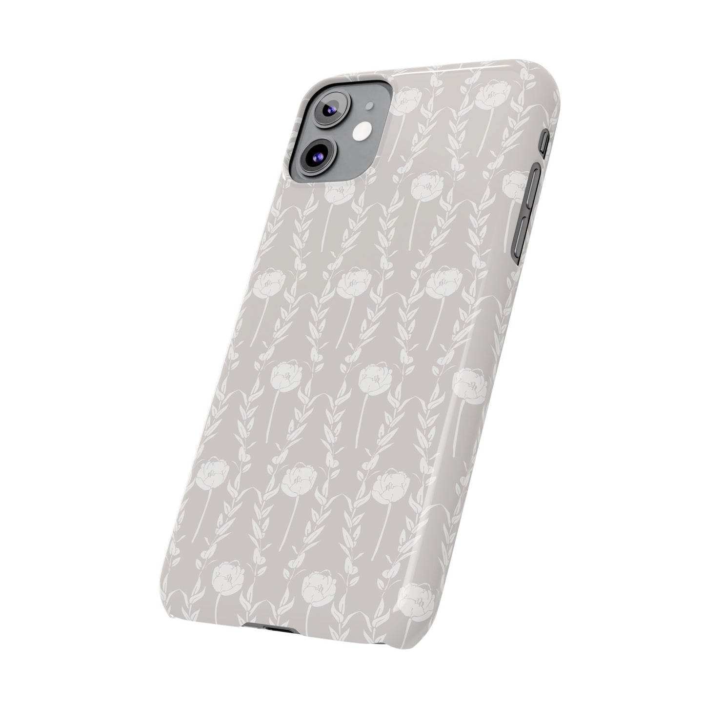 New Nouveau in Gray Slim Phone Cases