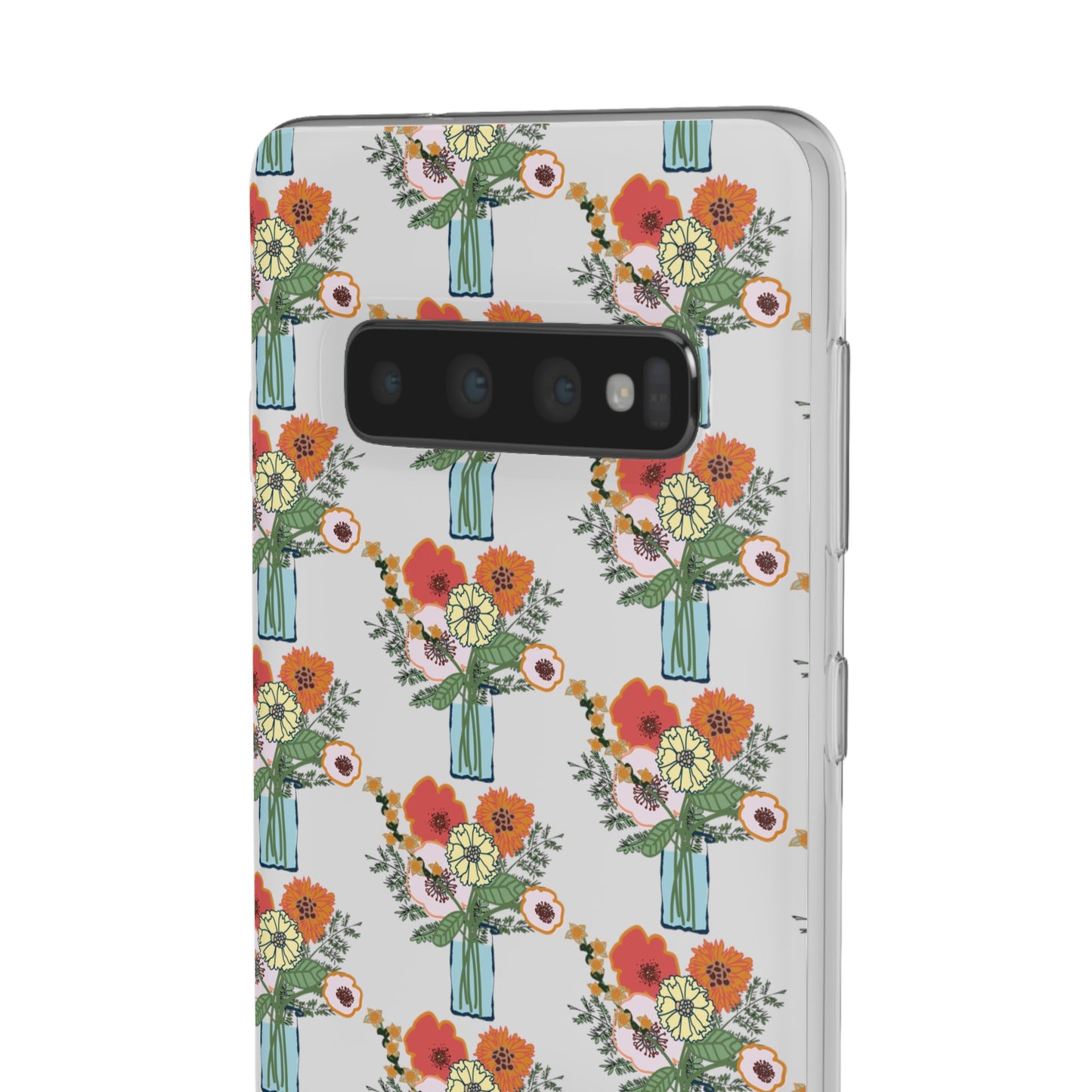 Colorful Flowers in a Vase Flexi Cases for Samsung