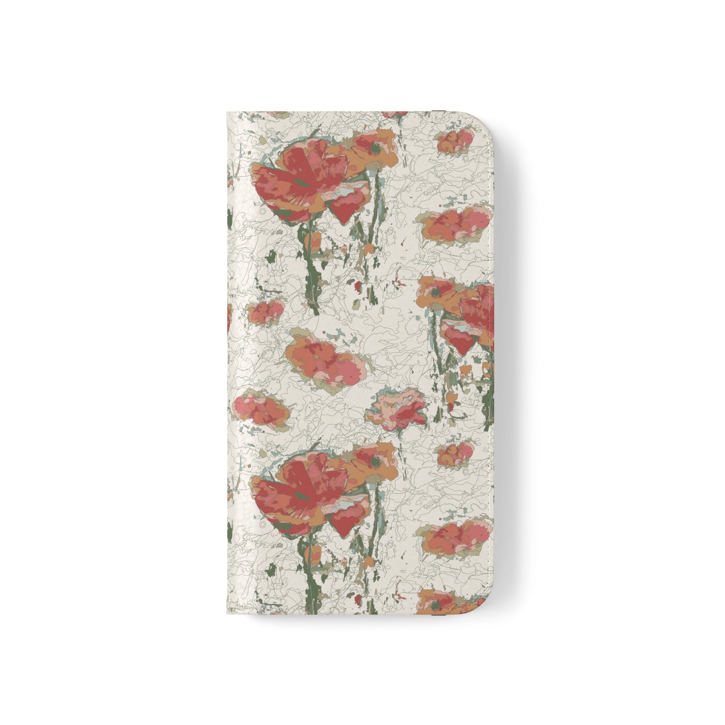 Orange Poppies Flip Cases for iPhone