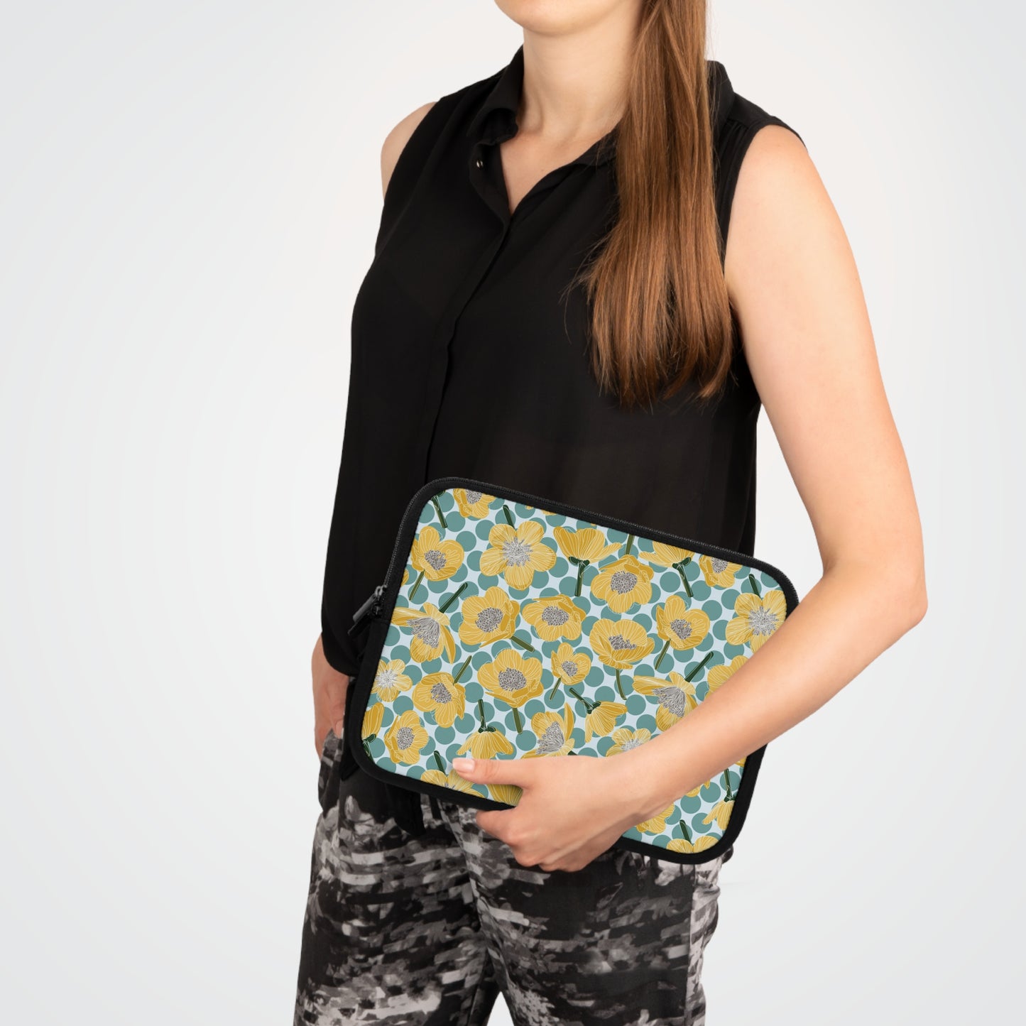 Buttercups and Polka Dots Laptop Sleeve