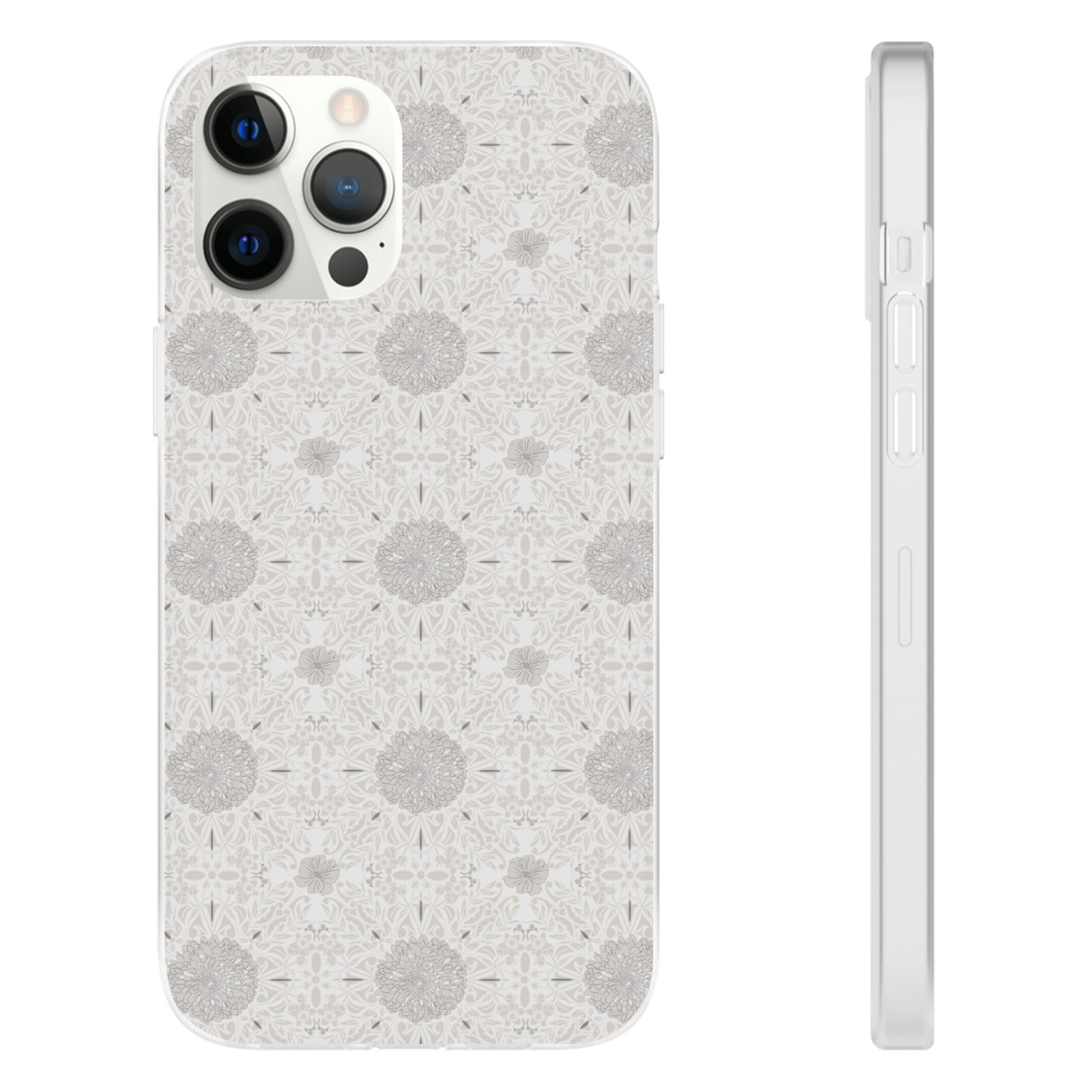 New Nouveau in Gray Flexi Cases for iPhone