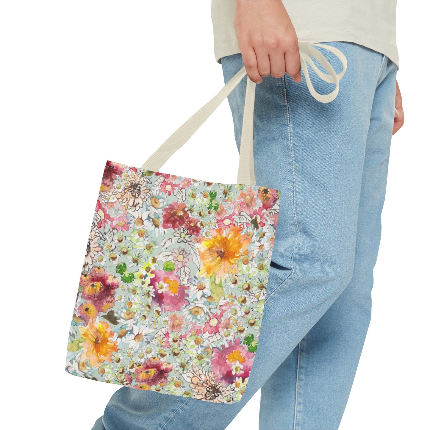 Farmhouse Floral Tote Bag