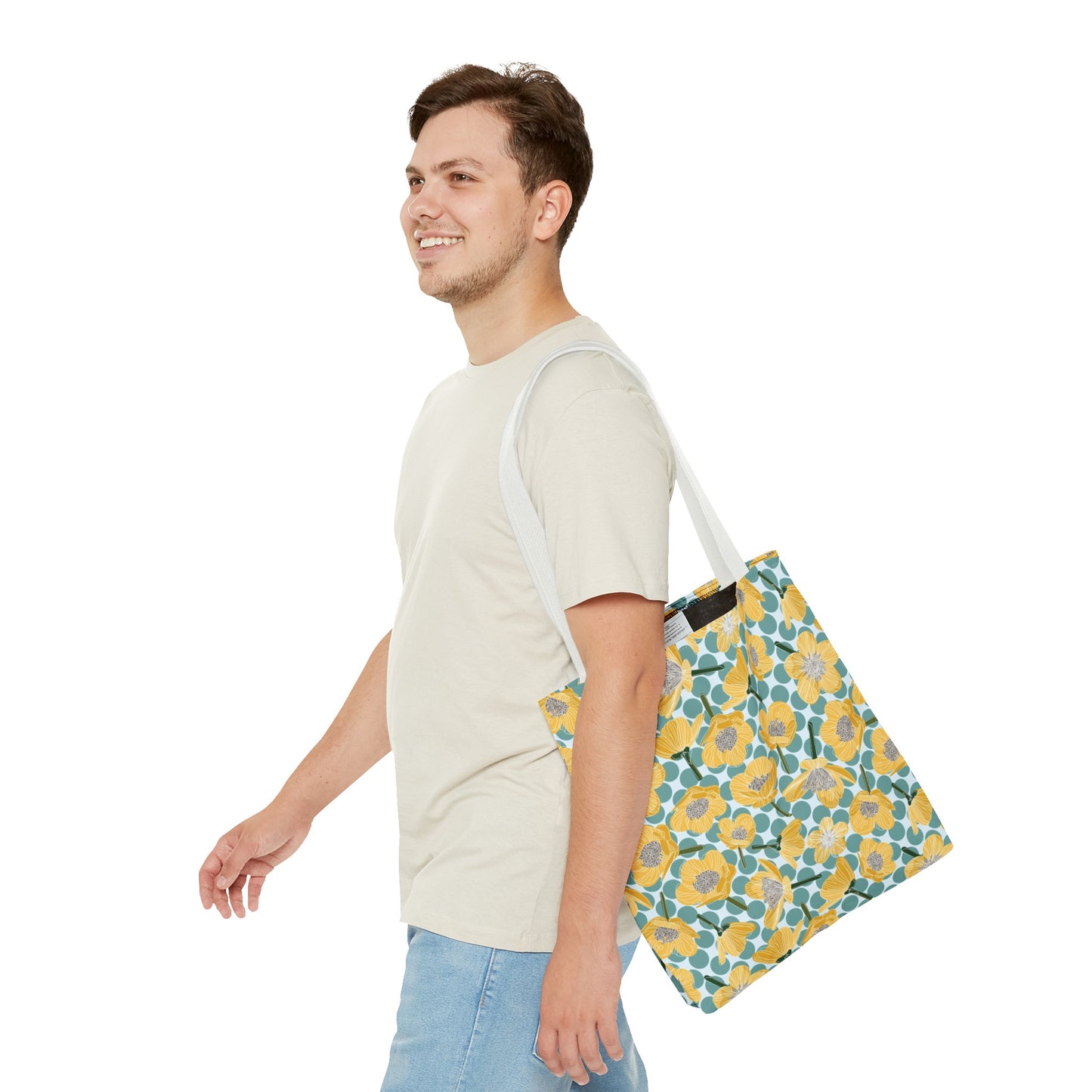 Buttercups and Polka Dots Tote Bag