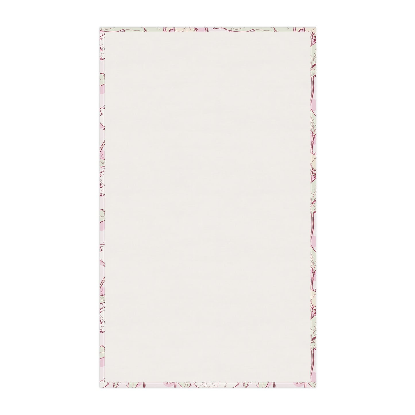 Roses and Dots in Pink Kitchen Towel