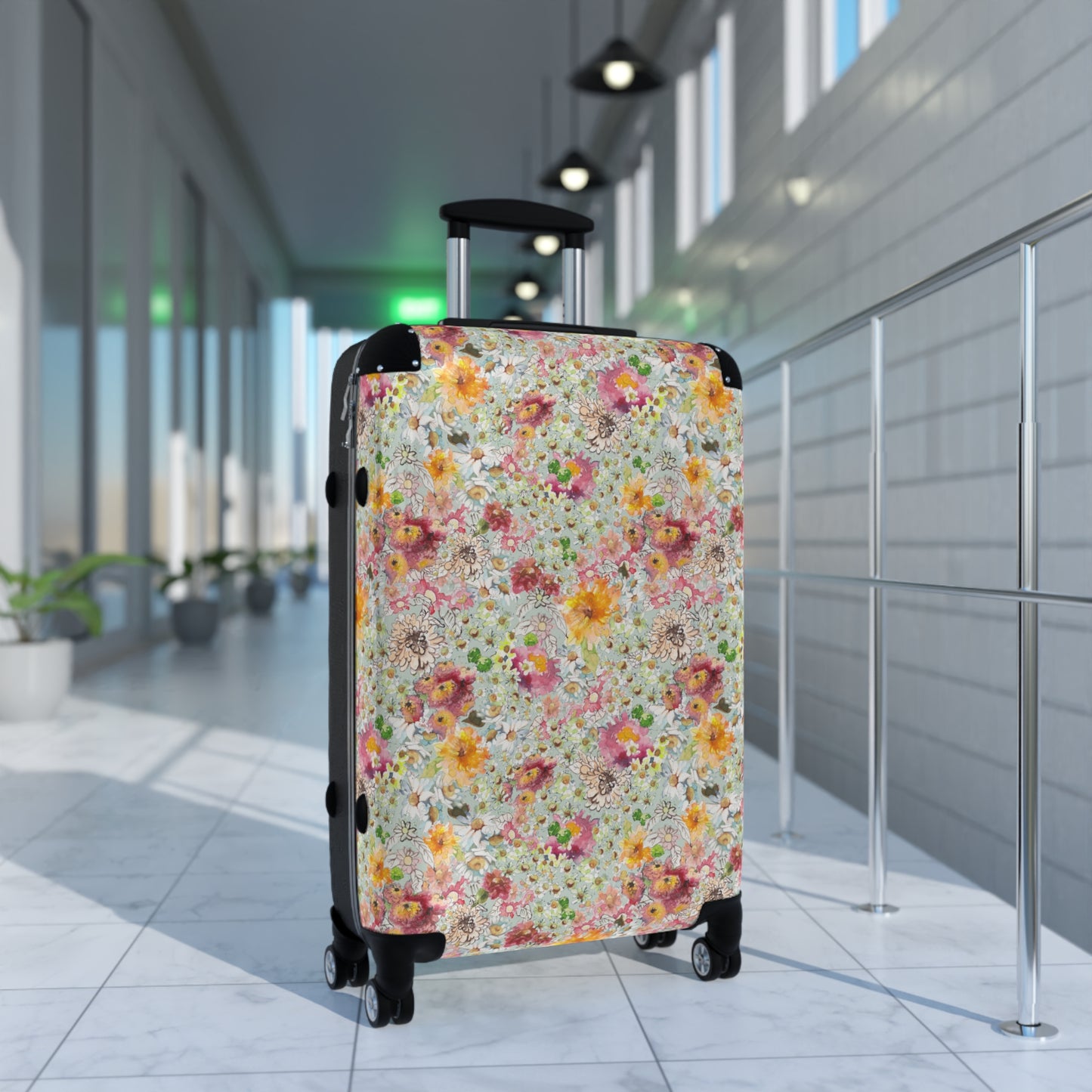 Farmhouse Floral Suitcase