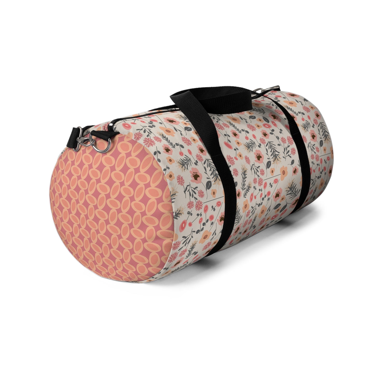 Peach and Cream Wildflowers Duffel Bag