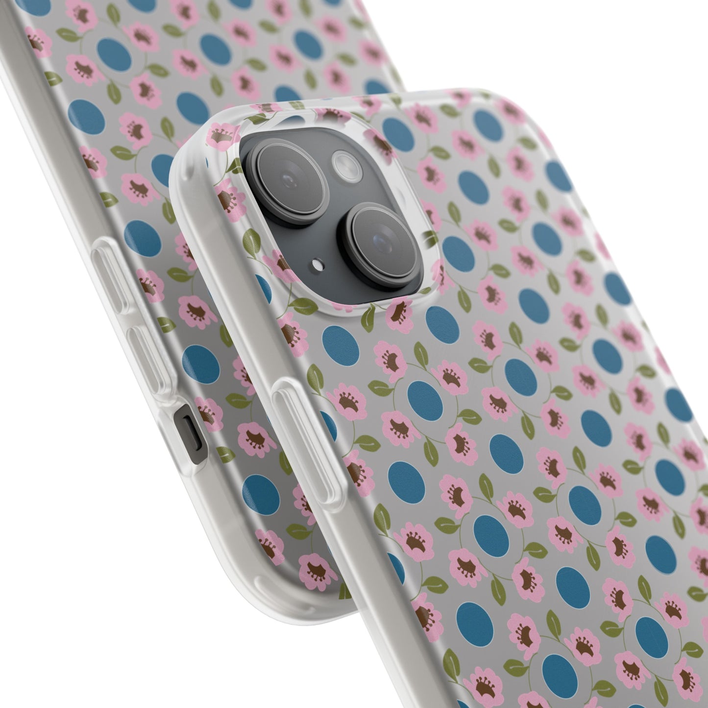 Wildflowers with Dots Flexi Cases for iPhone