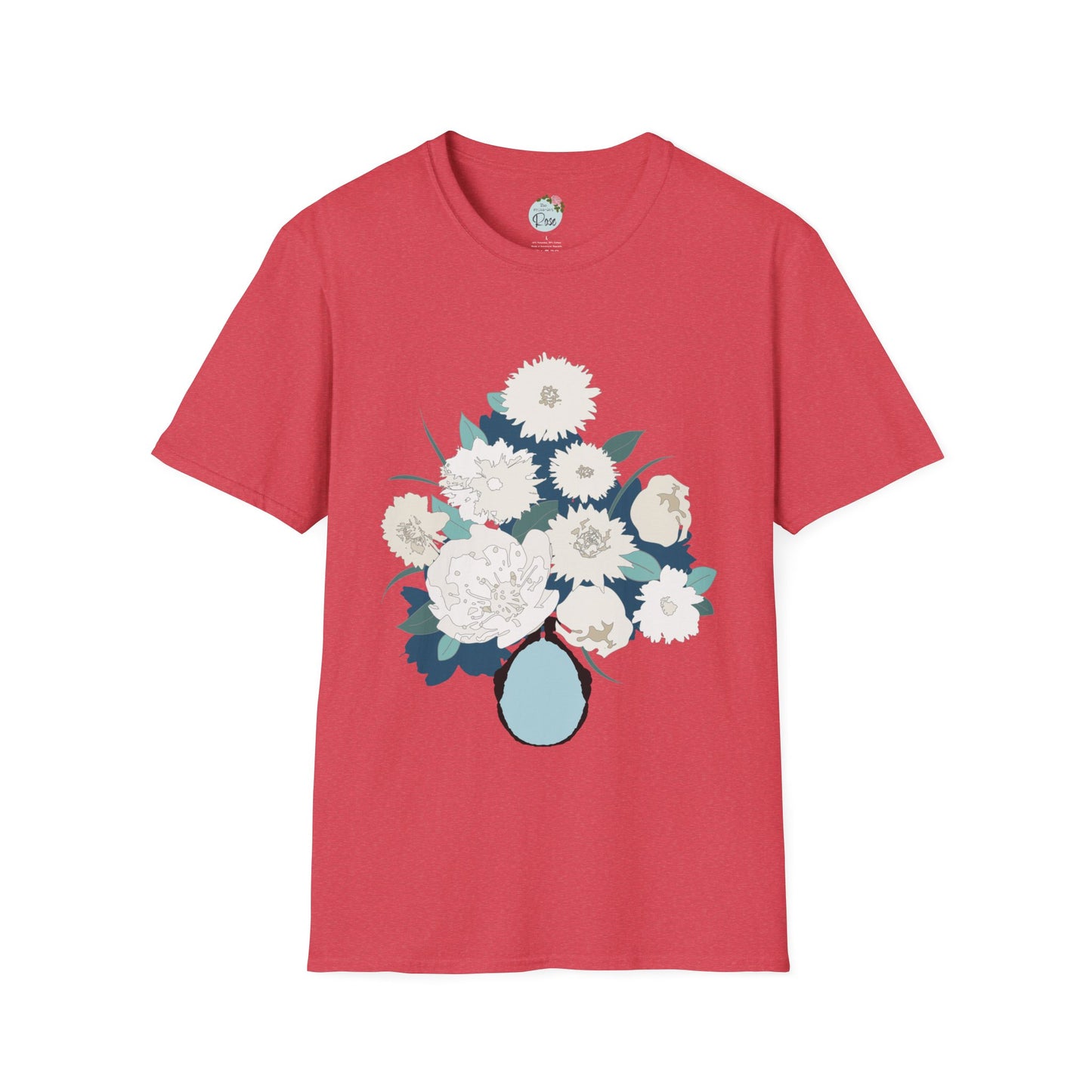 White Flowers Softstyle T-Shirt