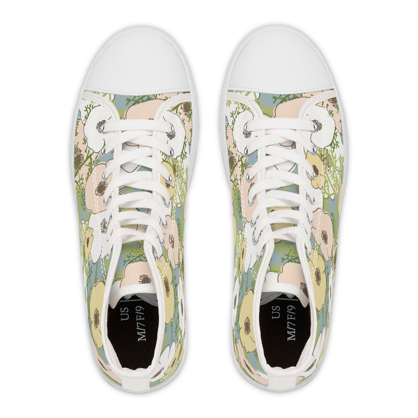 Playful Poppies Women's High Top Sneakers