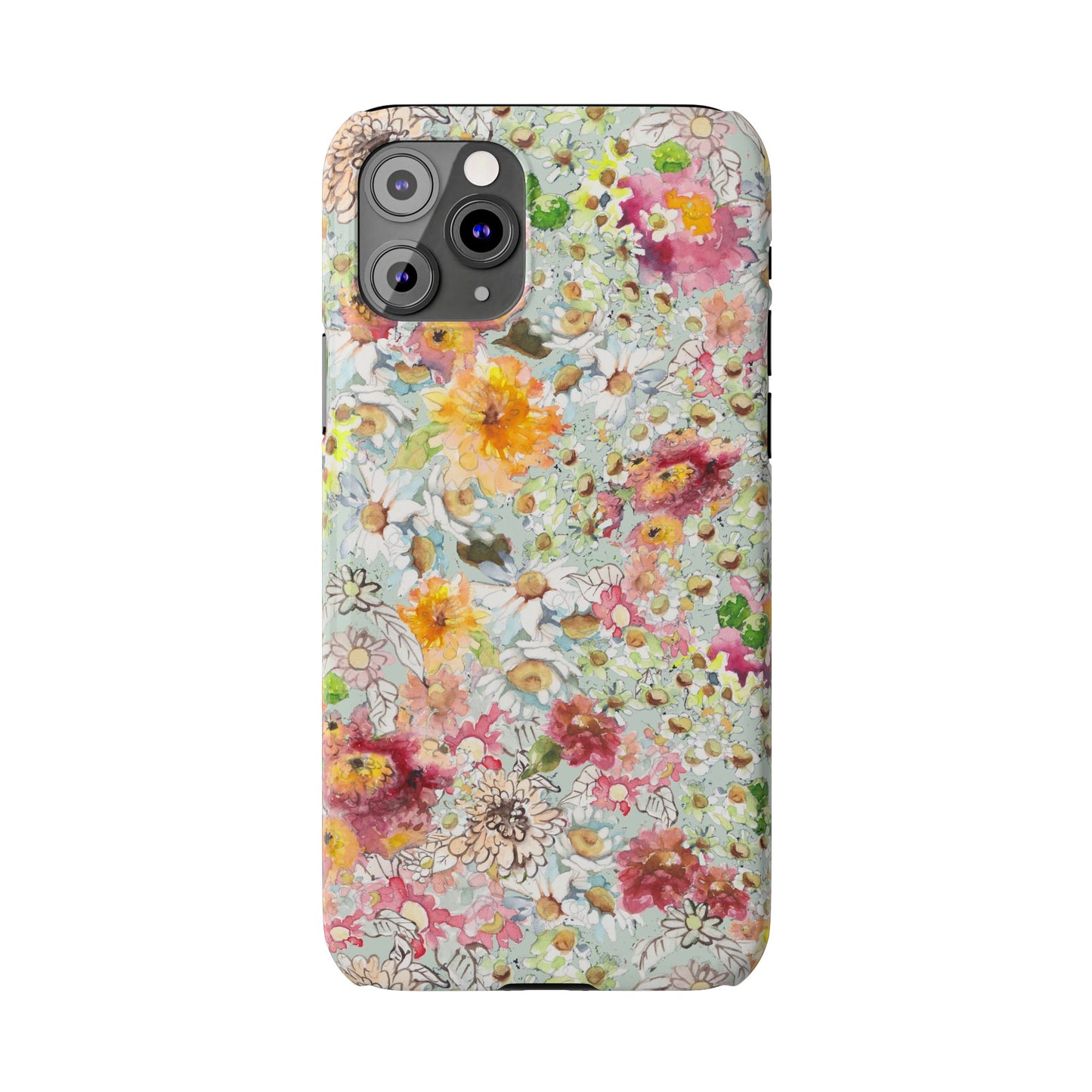 Farmhouse Floral Slim Phone Cases for iPhone