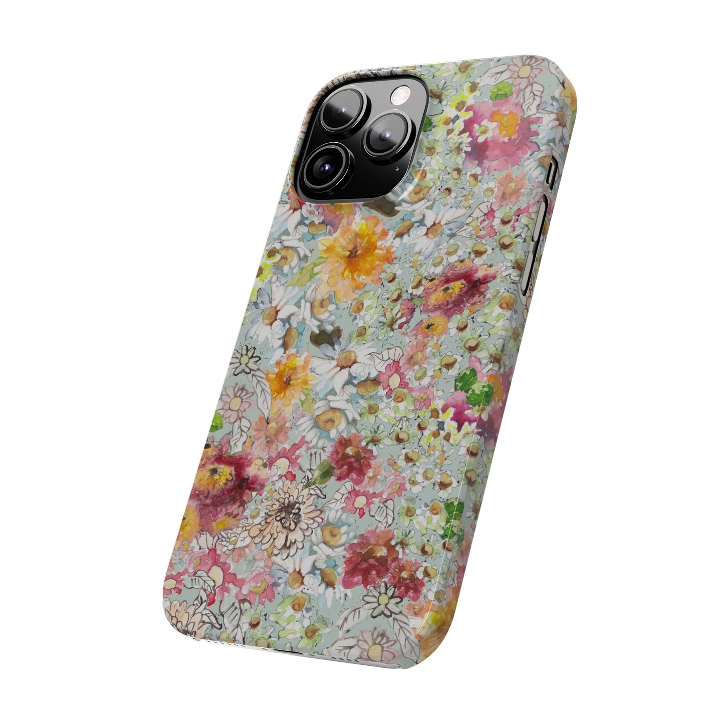 Farmhouse Floral Slim Phone Cases for iPhone