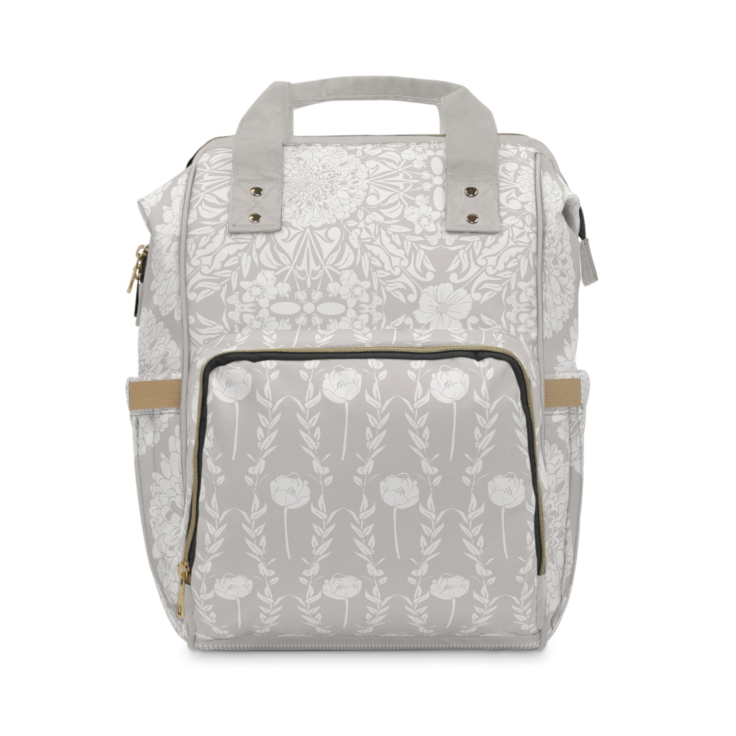 New Nouveau in Gray Multifunctional Diaper Backpack