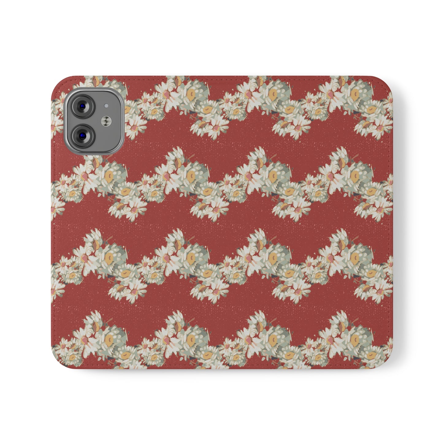 Daisies Stripe Flip Cases for iPhone