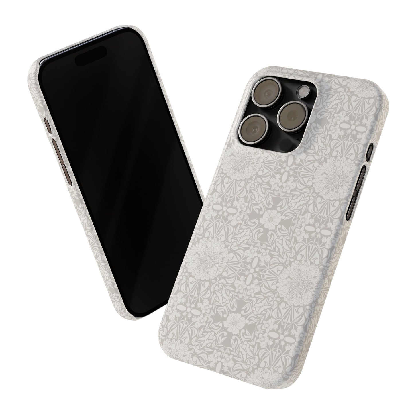 New Nouveau in Gray Slim Phone Cases