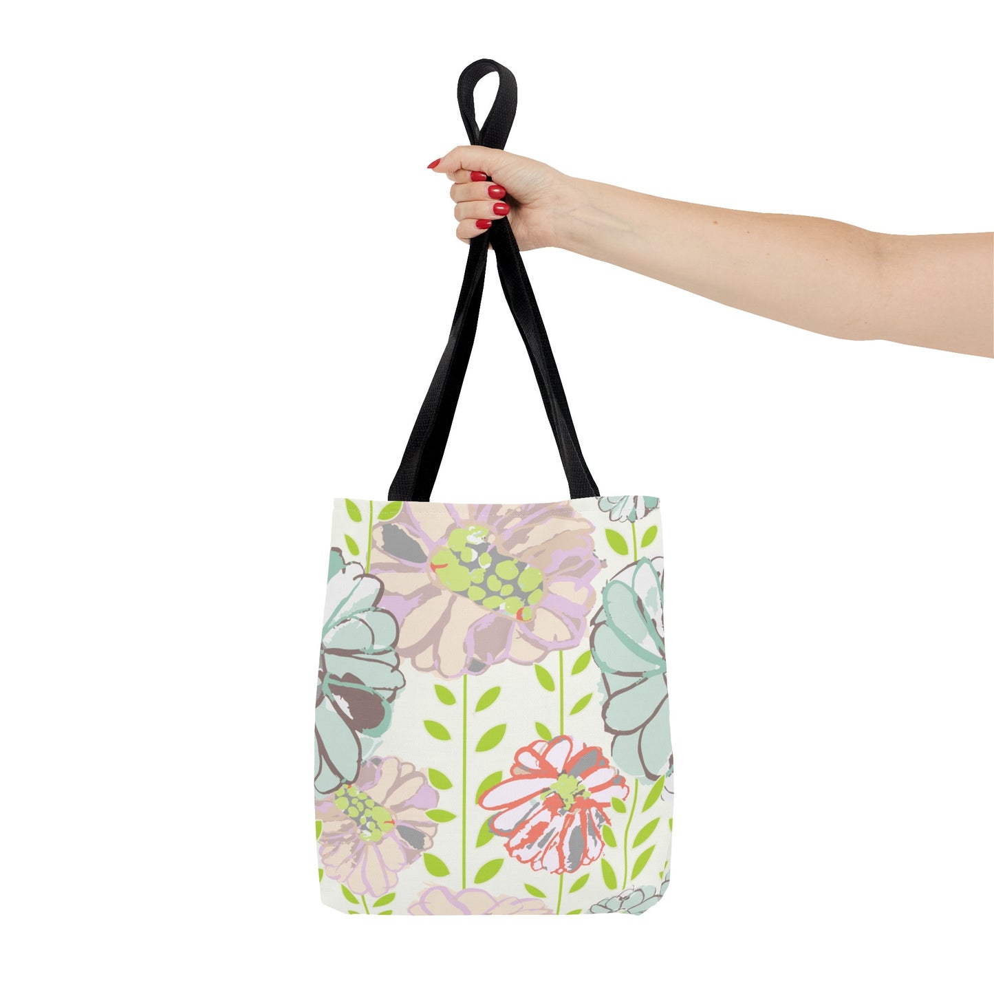 Soft Watercolor Floral Tote Bag