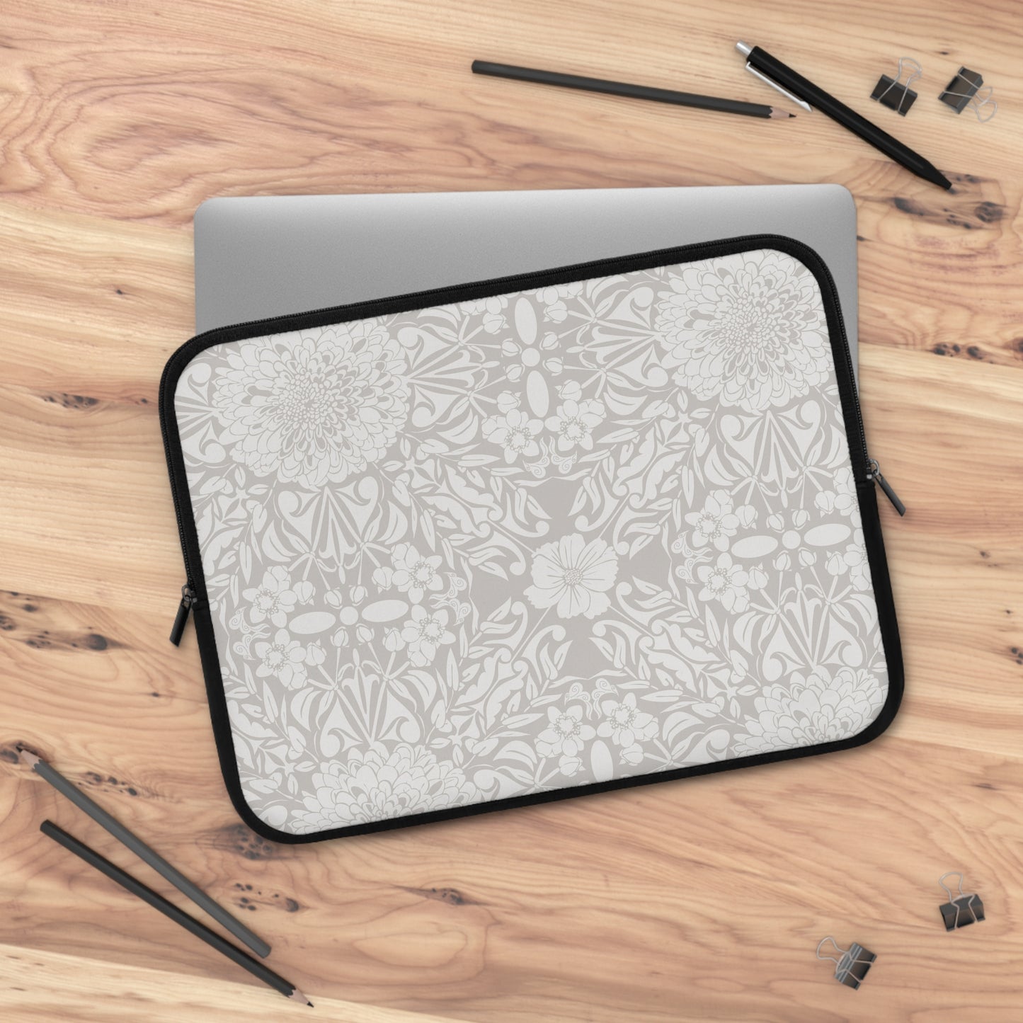 New Nouveau in Gray Laptop Sleeve