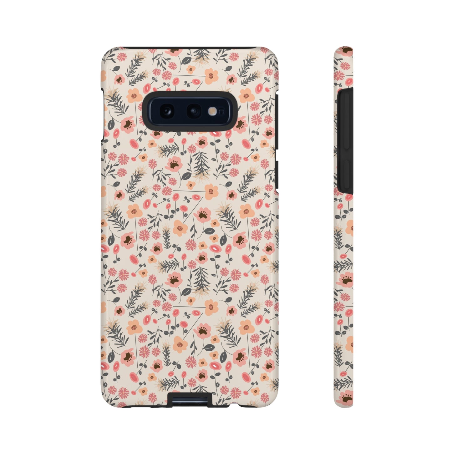 Peach and Cream Wildflowers Tough Cases for Samsung