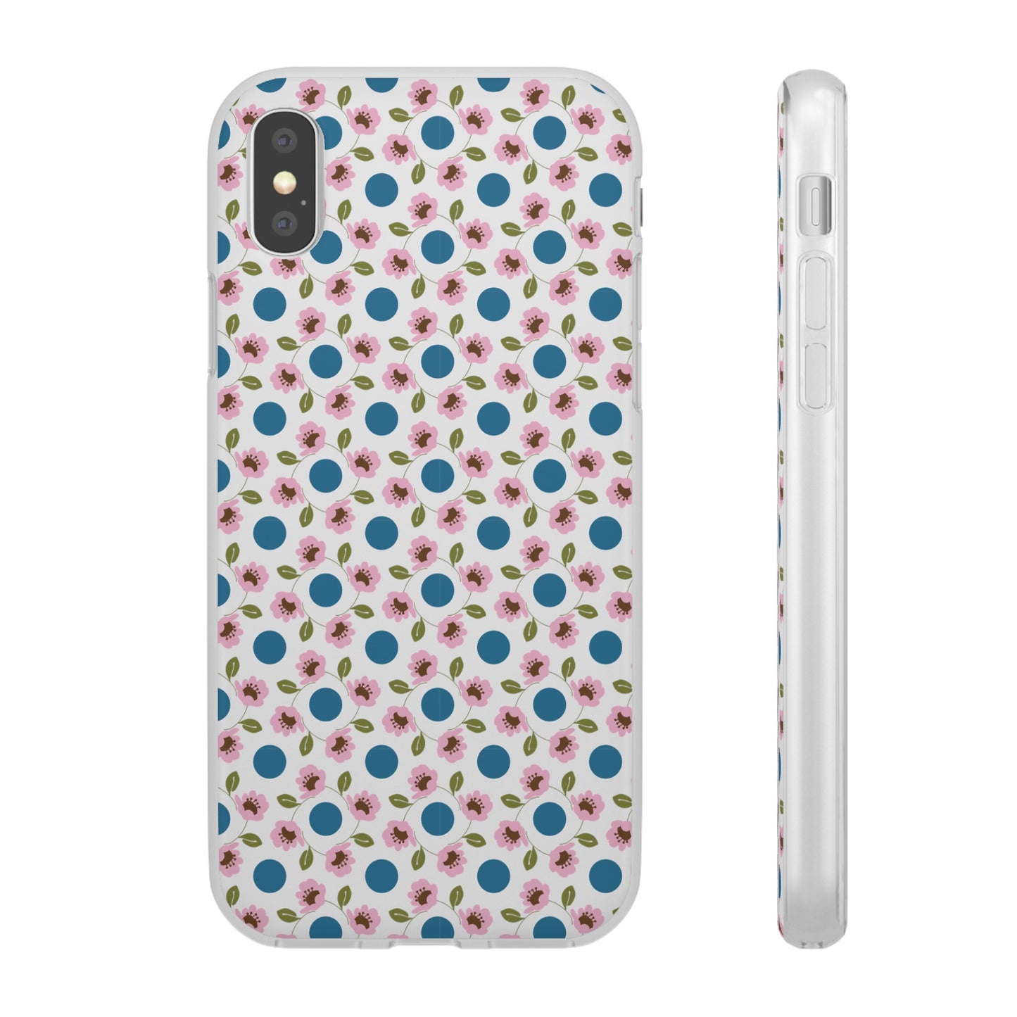 Wildflowers with Dots Flexi Cases for iPhone