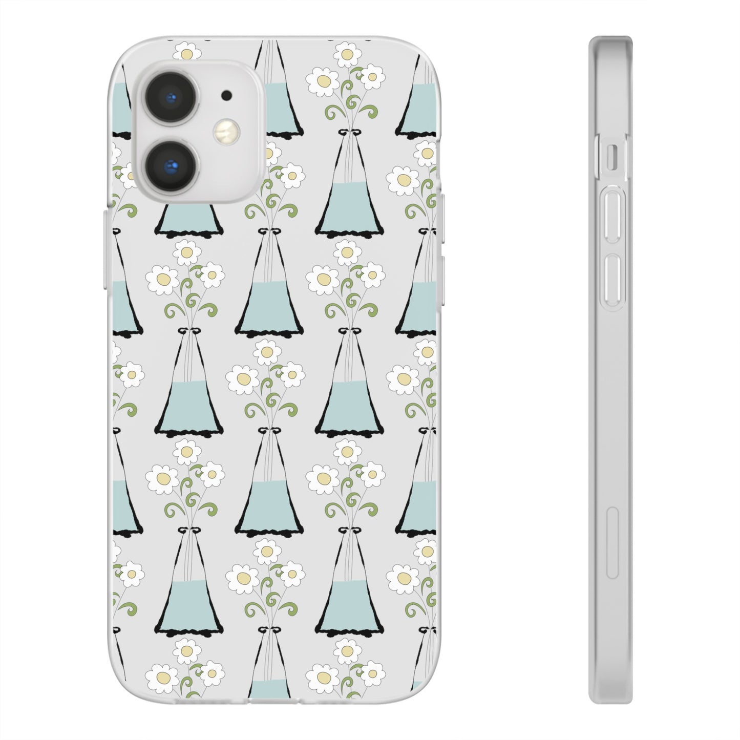 Daisies in a vase Flexi Cases for iPhone