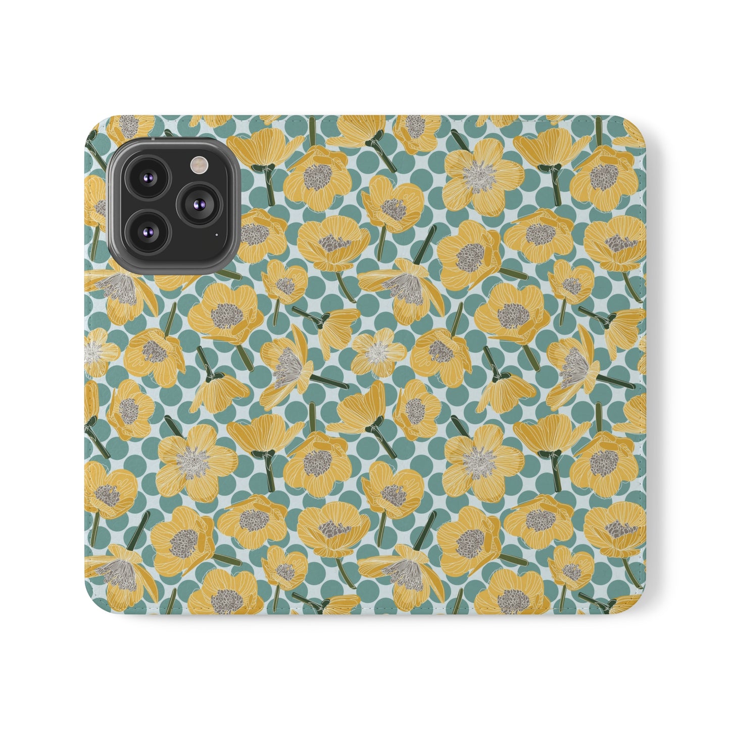 Buttercups and Polka Dots Flip Cases for iPhone