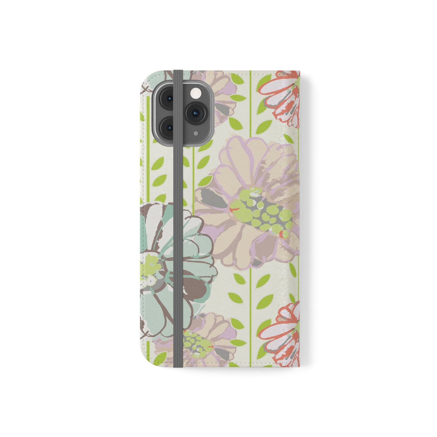 Soft Watercolor Floral Flip Cases for iPhone