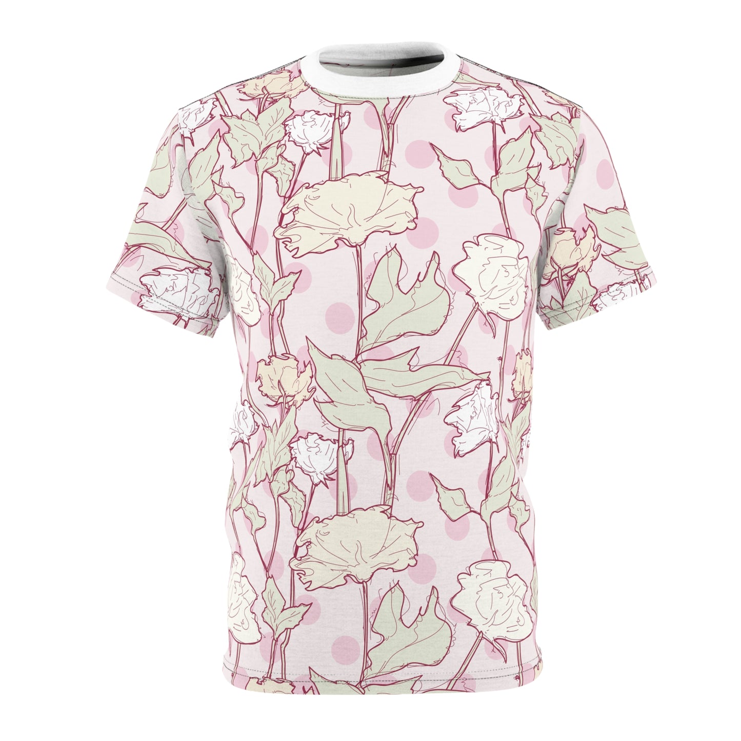 Roses and Dots in Pink Tee