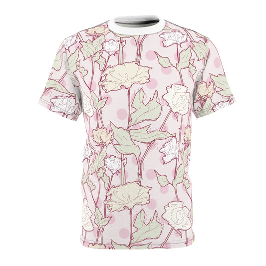 Roses and Dots in Pink Tee