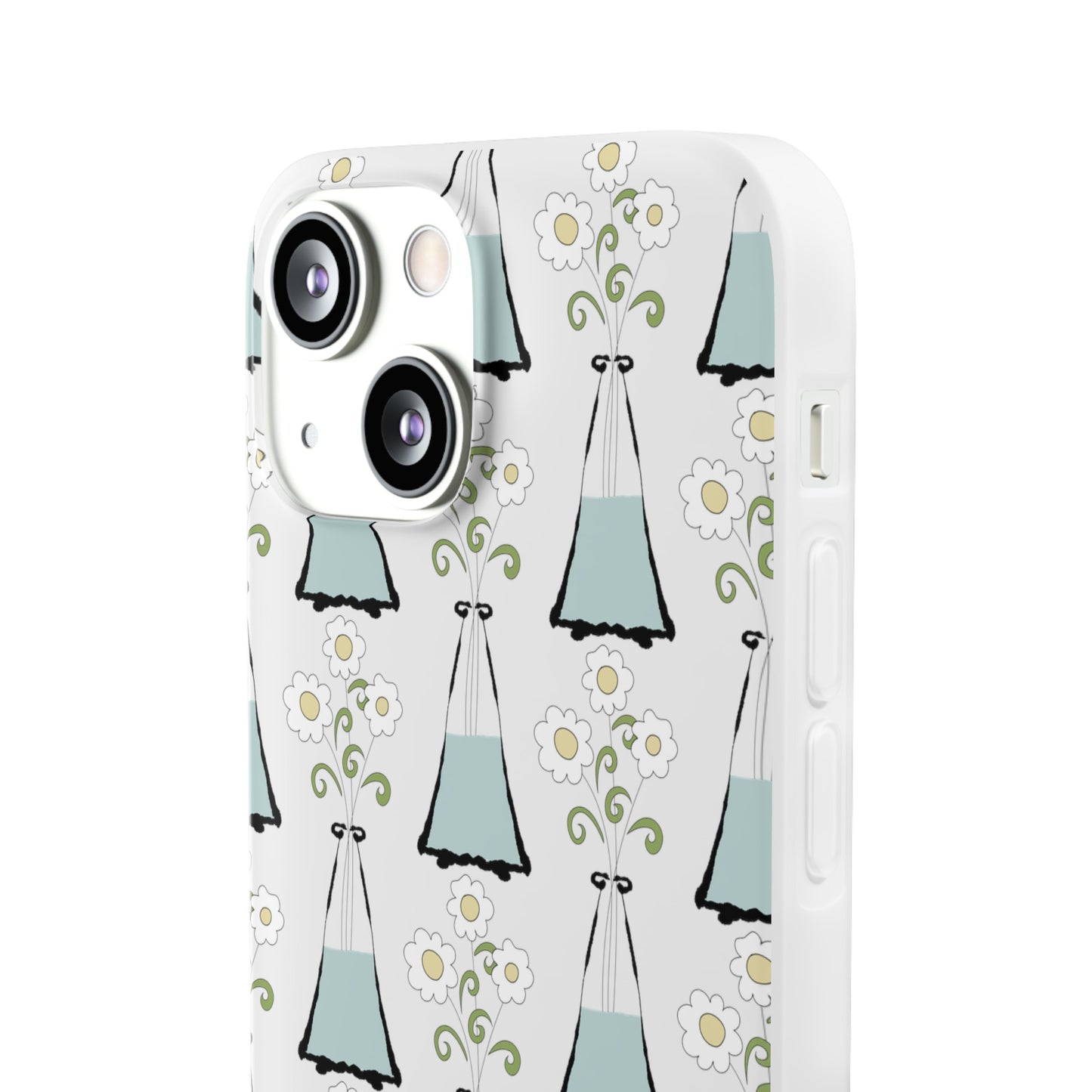 Daisies in a vase Flexi Cases for iPhone