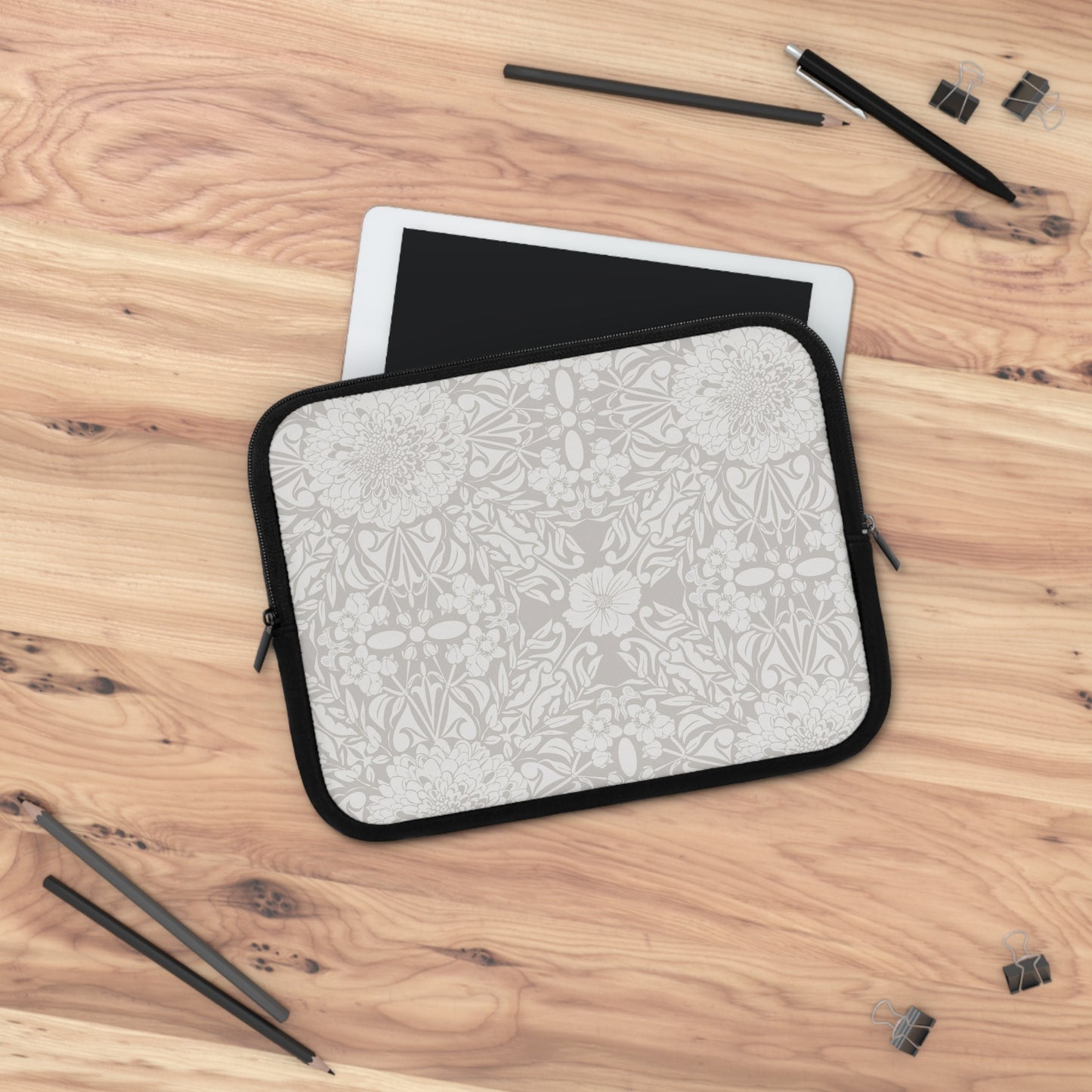 New Nouveau in Gray Laptop Sleeve