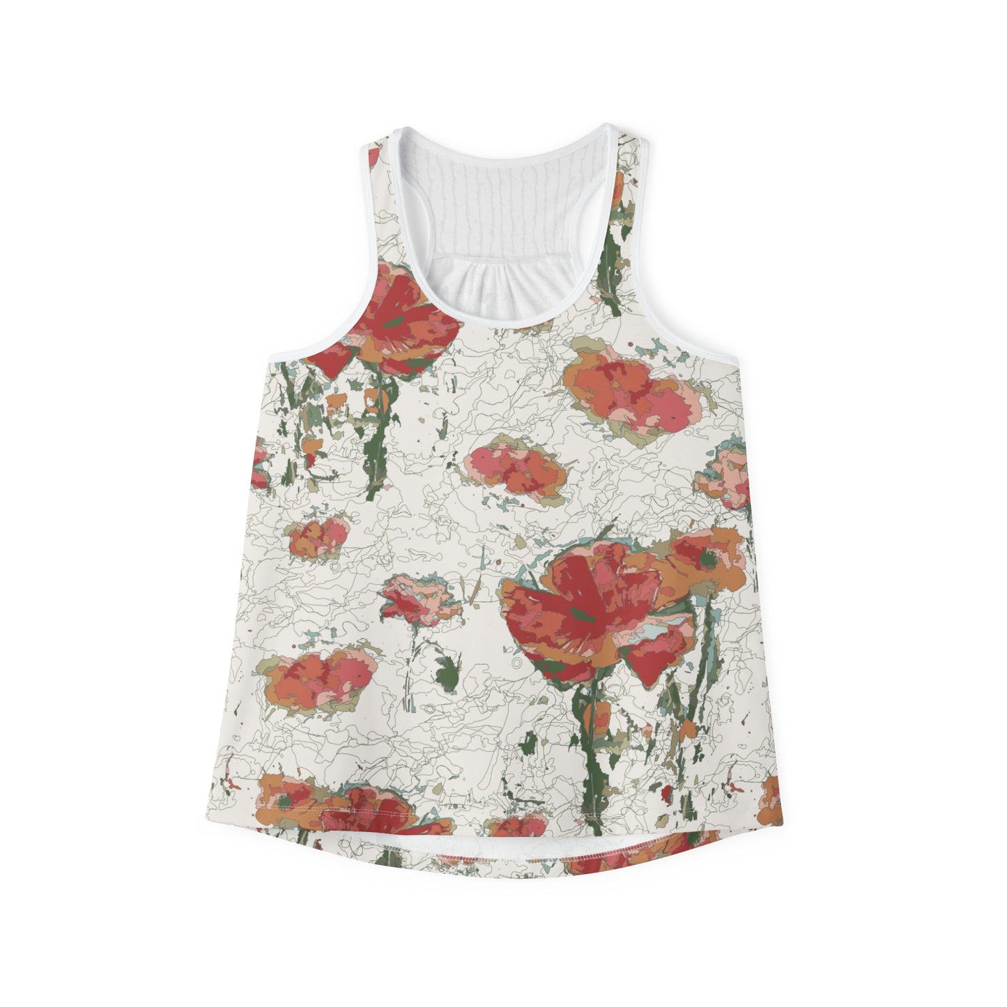 Orange Poppies Women's Tank Top