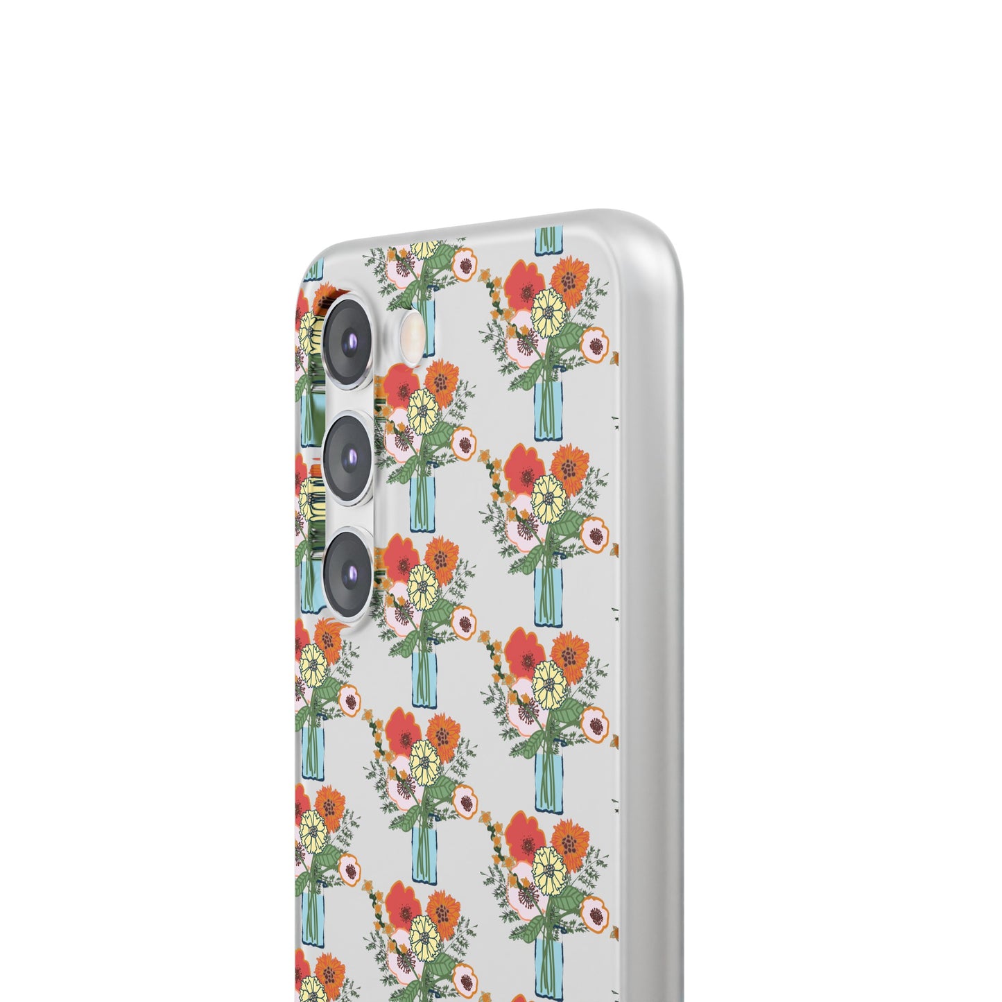 Colorful Flowers in a Vase Flexi Cases for Samsung