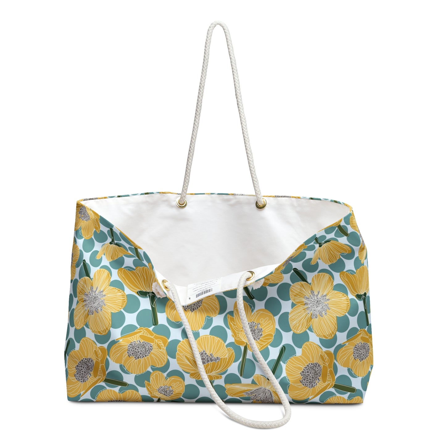 Buttercups and Polka Dots Weekender Bag