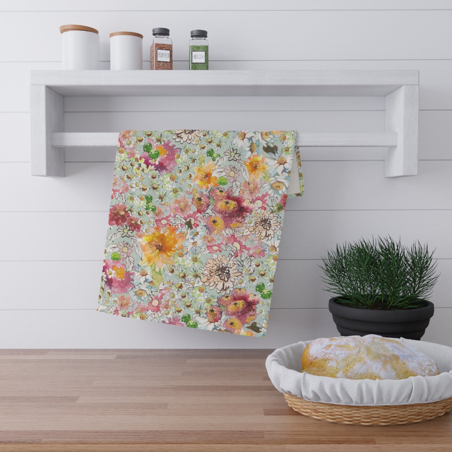 Farmhouse Floral Kitchen Towel