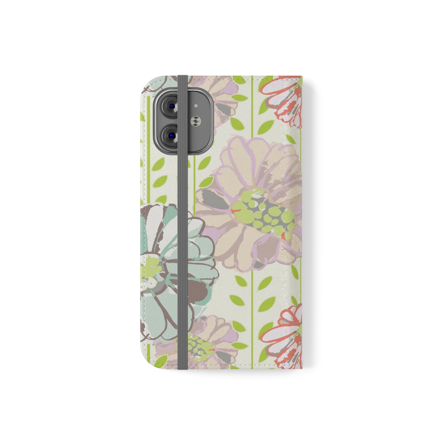 Soft Watercolor Floral Flip Cases for iPhone